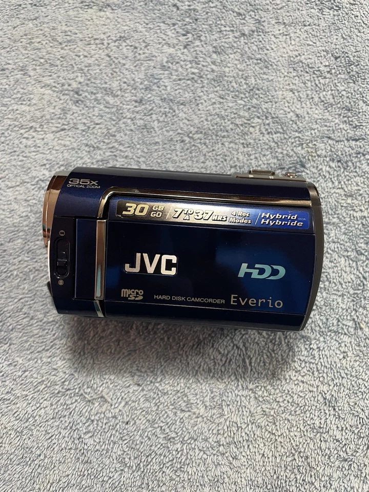 JVC Everio GZ-MG330RU Hybrid 30GB Hard Disk Digital Camcorder Blue - Tested - Image 4 of 4