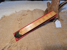 Vintage Antique STANLEY 66 1/2 Rule Boxwood Ruler Pre 1920