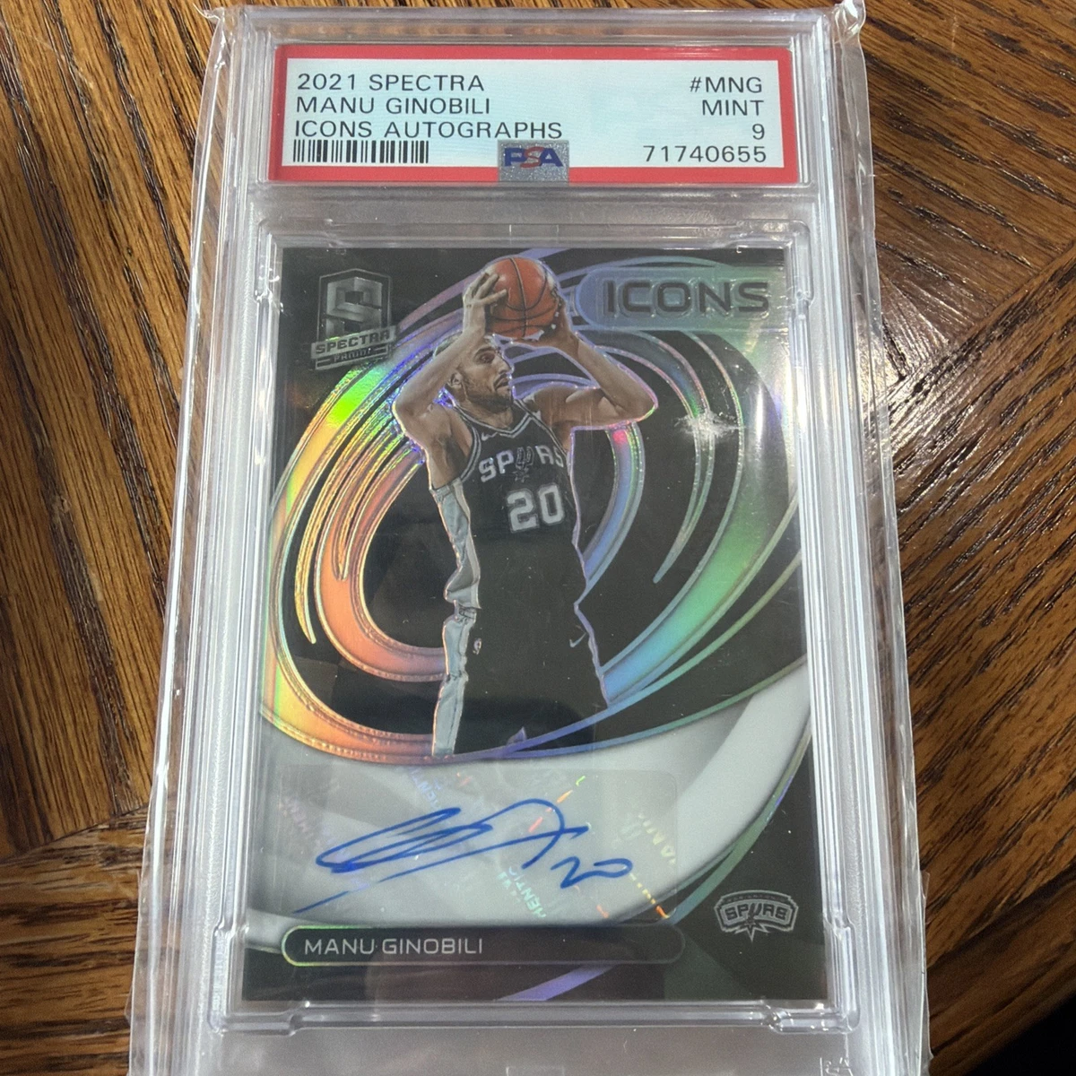 Manu Ginobili San Antonio Spurs Basketball Autographed Sports