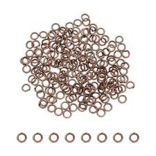 200 Pcs Open Jump Rings, 3mm Split Metal Ring 0.5mm Thick Connect, Copper