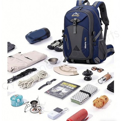 Rucksack Herren Wanderrucksack Trekkingrucksack Outdoor Reiserucksack Dunkelblau