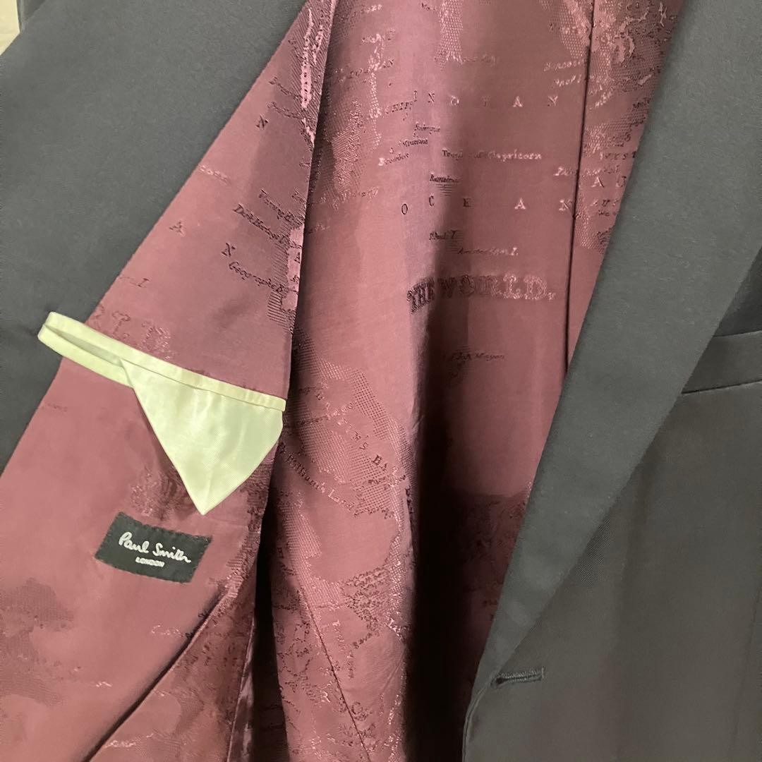 Paul Smith World Map Pattern Jacket Navy Size 49/… - image 6