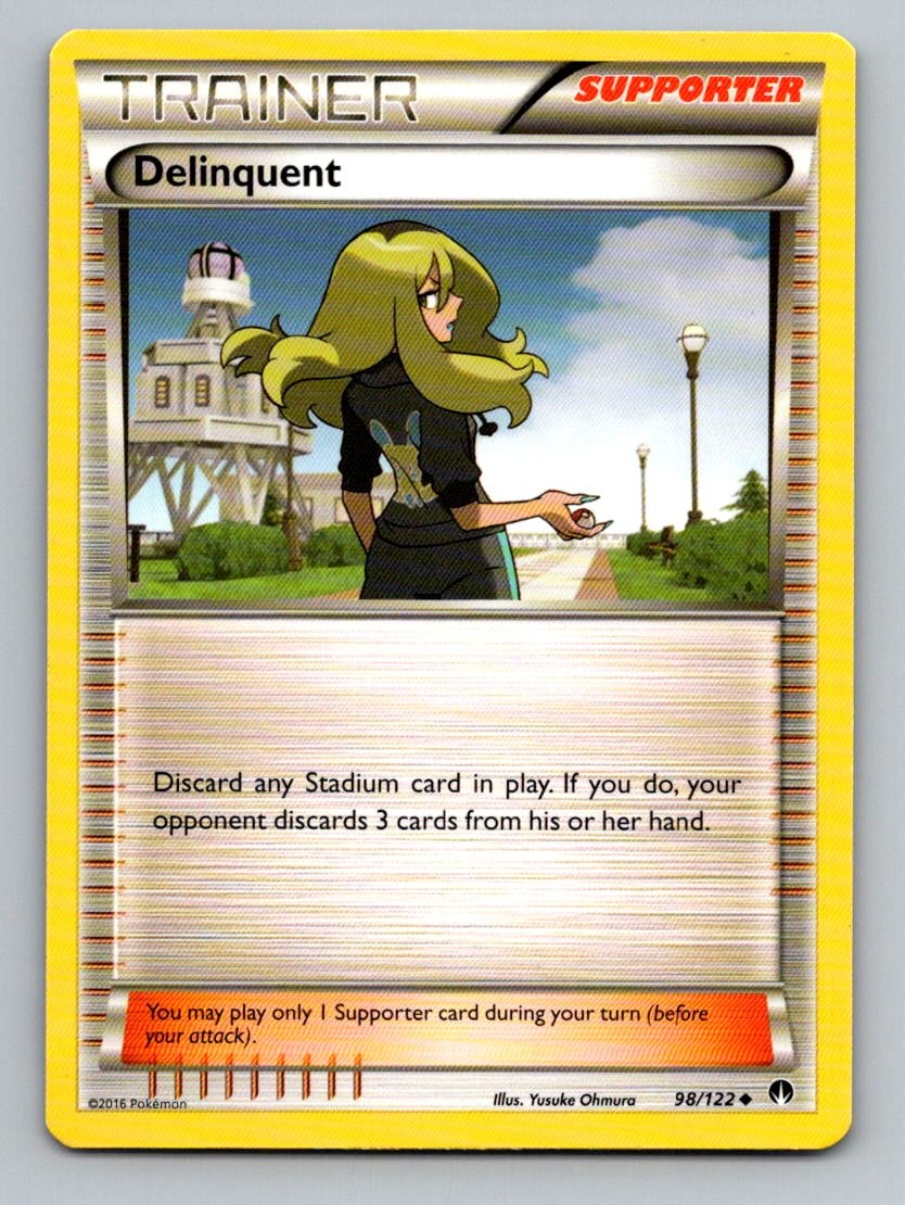 Delinquent 98/122 Uncommon BREAKpoint Pokemon Lightly Played