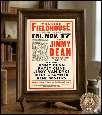 Creedence Clearwater Revival 1968 Repro Tour Poster Foto - 12''x8''