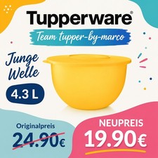Tupperware Junge Welle Schüssel 4.3 L Servie...