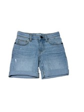 Art Class Girls Bermuda Shorts Size XS 4-5 Blue Distressed NWOT Adjustable Waist