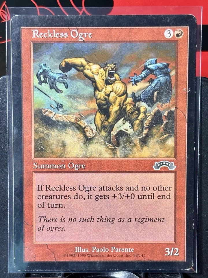 Reckless Ogre - Reg - MTG - Exodus - 98/143 - COMMON ~ LP - Image 2 of 4