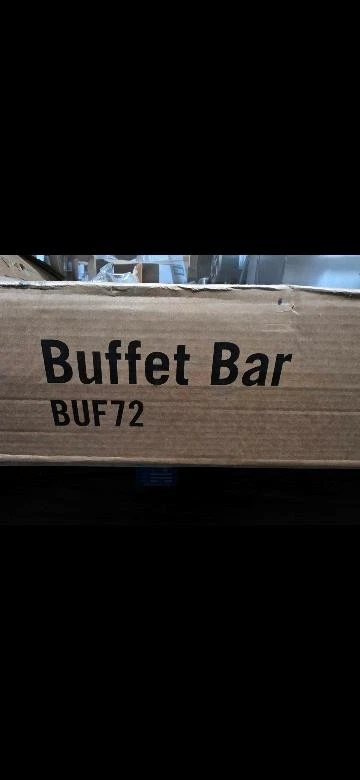 Barra de comida portátil Cambro 6 pies buffet de mesa 5 sartenes NSF - BUF72. Rojo ¡Nuevo! Foto 2 de 3