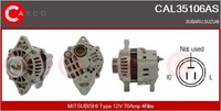 Casco Lichtmaschine Generator 70A 12V FüR Suzuki SJ 413 1.3 1.6I 16V AWD 1.6
