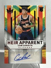 2024-25 Panini Court Kings Heir Apparent Cam Christie #HA-CAM Ruby /99 (AU, RC)