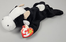DAISY the Cow Ty Beanie Baby NWMT New Stuffed Toy Plush black & White 4006