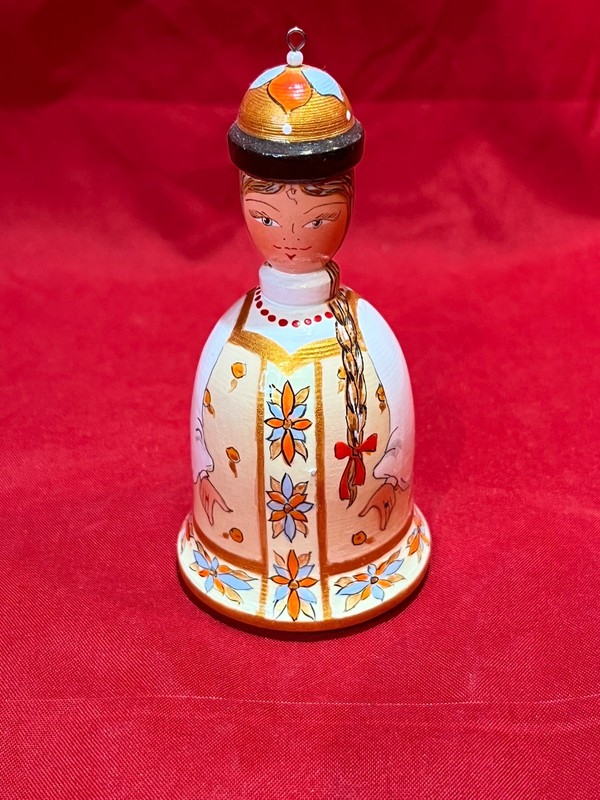 Russian Folk Art Hand Painted Petite Bell