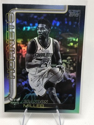 2025-26 Topps Basketball SP Blackout Variation BRANDON MILLER Hornets Shadow SP