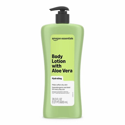 Amazon Essentials Hydrating Body Lotion with Aloe Vera, Hypoallergenic Formula