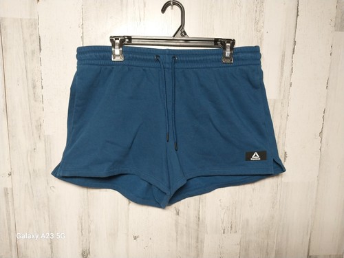 Reebok, Reebok Women's Slate Blue After Class Relaxed Shorts w/Pockets Size Large