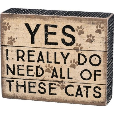 Primitives by Kathy 33890 Classic Box Sign Wood Multicolor 5 inches x Standard