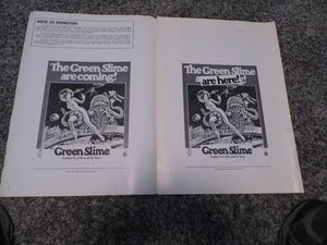1969 VTG PRESSBOOK "GREEN SLIME" INVADERS FROM BEYOND THE STARS USED