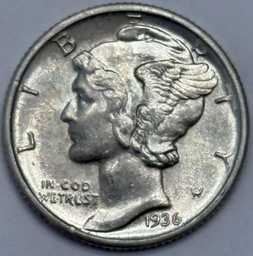 1936-D Mercury Dime — Uncirculated MS 🔥 Almost FB!
