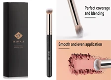 Eyeshadow Blending Brush, Soft Dense Synthetic Bristles Crease Brush For #132  