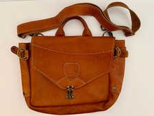 Vintage TAHOE Brown Bag Co Alpine Postal Messenger USA Made Leather Handcrafted