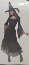 Way to Celebrate Women's Luxury Witch Halloween Costume Multicolor Size M 8/10 