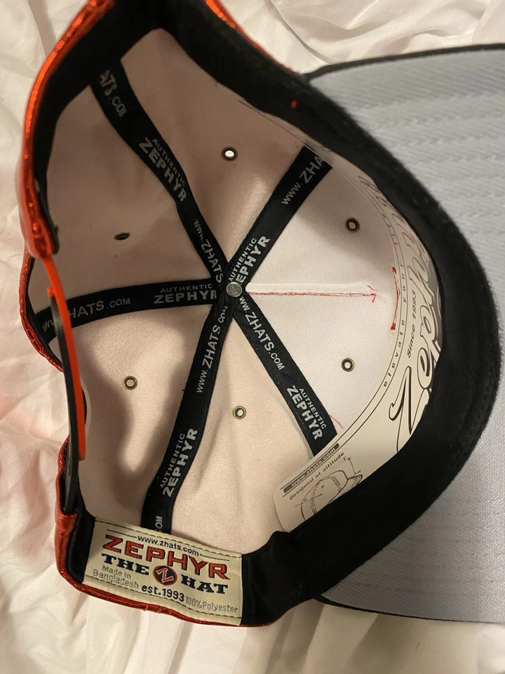 New Zephyr San Diego State Aztecs Snapback Hat Platinum Red One Size Adjustable - Image 4 of 4