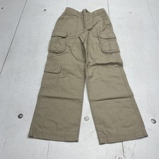 Old Navy Cargo Pants Boys 10 Slim Khaki Baggy Ripstop Adjustable Waist Utility