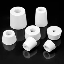 White Round Rubber Feet Bumper Floor Protectors Furniture Foot Non Slip Bumpers