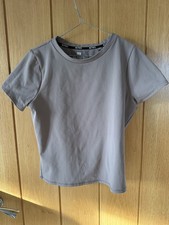 F&F active wear gym top brown size medium