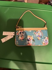 Disney Dooney & Bourke Epcot Flower and Garden 2016 with Figment Wristlet