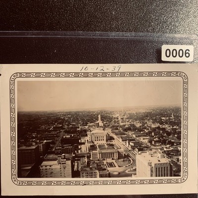 Cityscape Aerial View 1939 Snapshot Photograph Architecture Americana ELKO