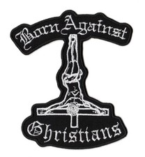 Born Against Christians Sew On Patch American Hardcore Punk Music Band Logo