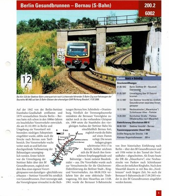 Berlin Gesundbrunnen - Bernau (S-Bahn) / Streckeninfo