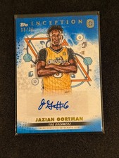2022-23 Topps Inception OTE Overtime Elite Blue /25 Jazian Gortman #IA-JG3 Auto