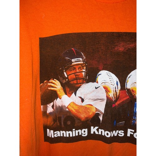 Camiseta Peyton Manning Denver Broncs Conoce Fútbol NFL Naranja XL Camiseta - Imagen 2 de 9