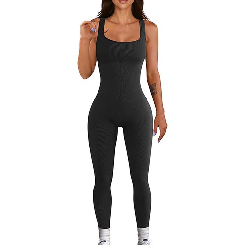 Women's Suspender Tank Top Tights - Picture 3 of 15