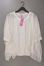 Basler Women's Oversized Comfort Blouse Size 42, L NWT Cream