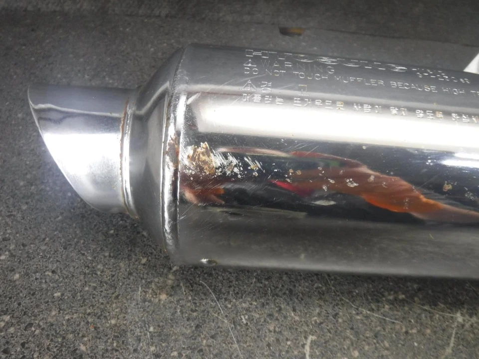 07 Hyosung 250 GT250 Silenciador de escape Tubos de cabezal de lata 66B Foto 4 de 4