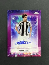 2024 Topps Chrome UEFA Euro Kenan Yildiz Wonderkids Magenta Auto /75