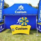 WinSpin 24" Pop Up Display Tabletop Prize Wheel Blue & Yellow for Outdoor Events — photo 2