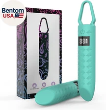 Mini Liquid Silicone Bullet Vibrator with 10 Strong Modes Recharge Vibrating Cli