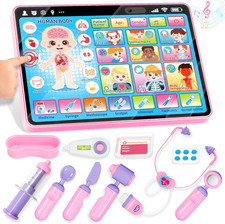 Doctor Kit for Girls 1 Years Old, Doctor Tablet with Music  Sound, Pretend Play