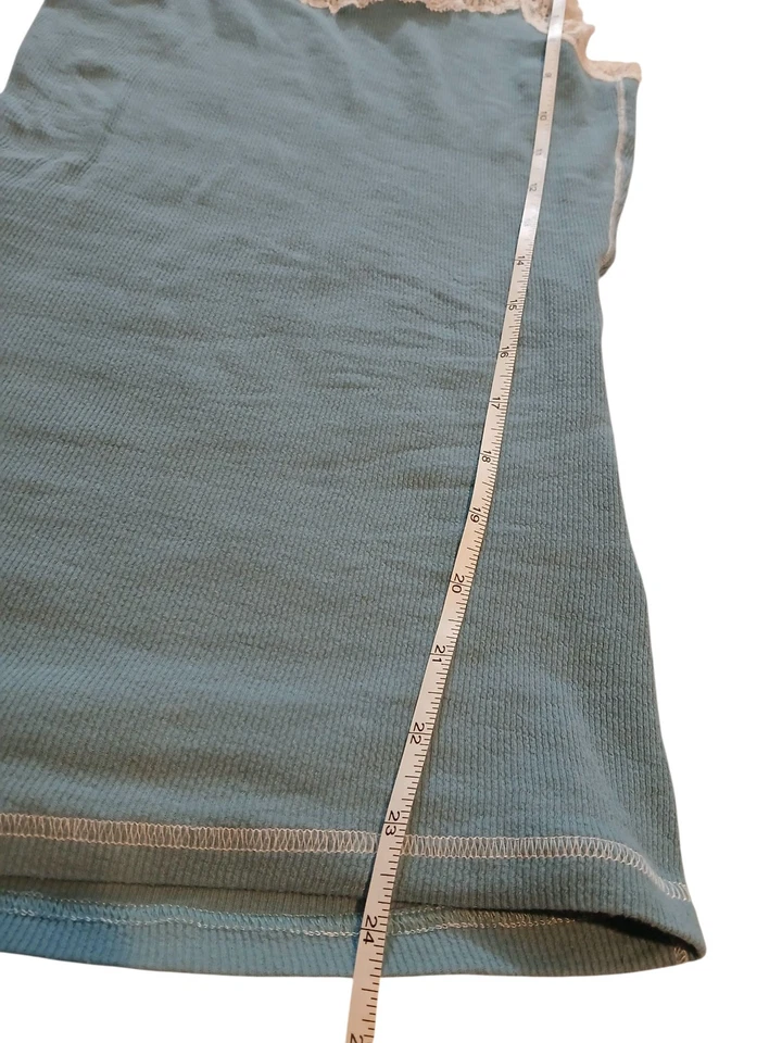 Rue21 Y2k Azul Crema Encaje Recortado Capas Cami Tanque Juniors Pequeña Coqueta Foto 4 de 4