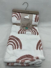 NEW Lullaby Baby Rainbow Blanket Pink White Luxury Velvet Security Lovey Girls
