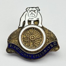 Scarce Birmingham Bulldogs Speedway Supporters Club Enamel Pin Badge C1930