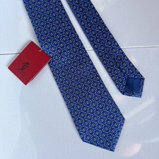 Chris  Cris Silk Tie NEW - Blue