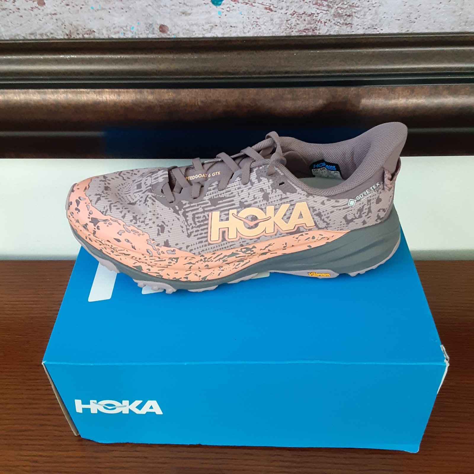 Hoka Speedgoat 6 GTX Women Size 7.5 B Smoky Quartz Quartzite 1155151-SZQ New