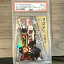 2025 Bowman Draft Kayson Cunningham Gold Draft Night PSA 10 #/50
