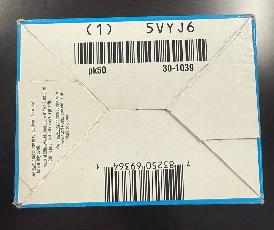 Ideal Electrical in-Sure Push-In Wire Connector, 30-1039, 3-Port, Blue, Pk50 - Image 3 of 4