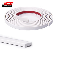 10 Ft Peel and Stick Flexible Molding Trim for Wall Tile Edge, White Durable,